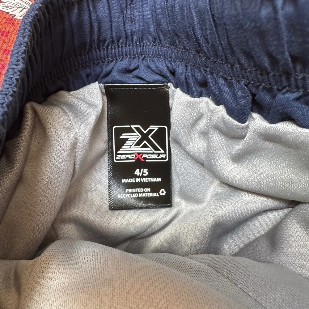 NWT Kids Shark Swim Trunks & Goggles Boys Sz 4 - 5 UV protect Zeroposur NEW - Picture 9 of 14